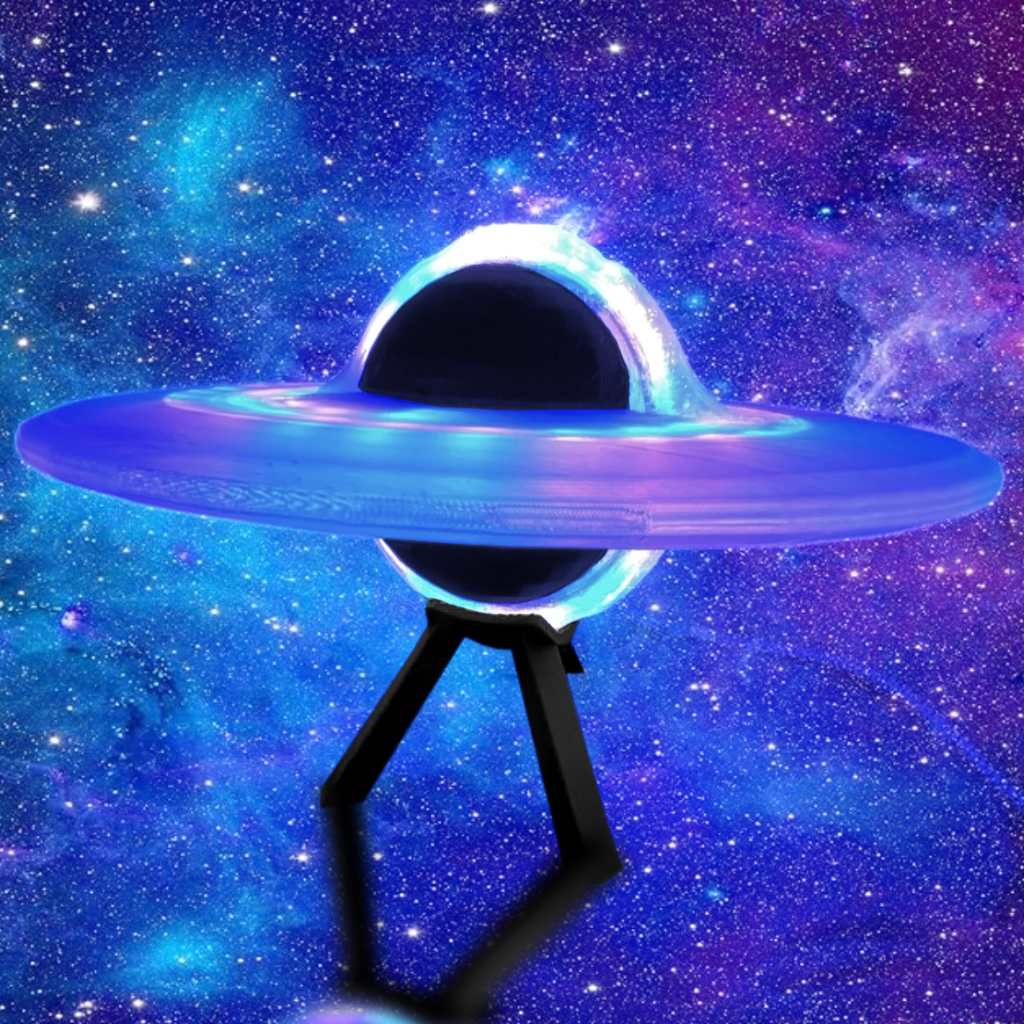 3D Printed Black Hole Lamp