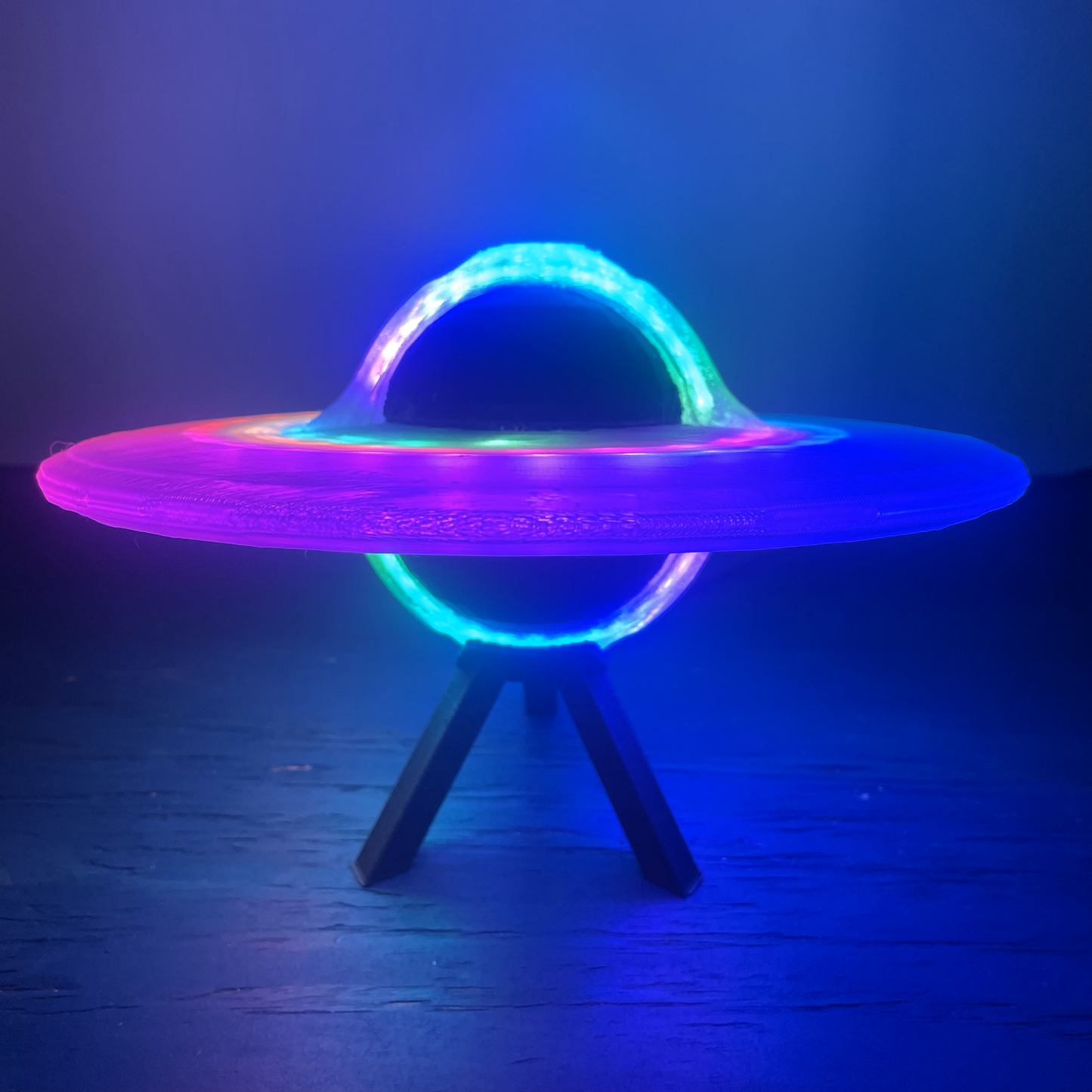 3D Printed Black Hole Lamp