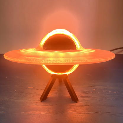 3D Printed Black Hole Lamp
